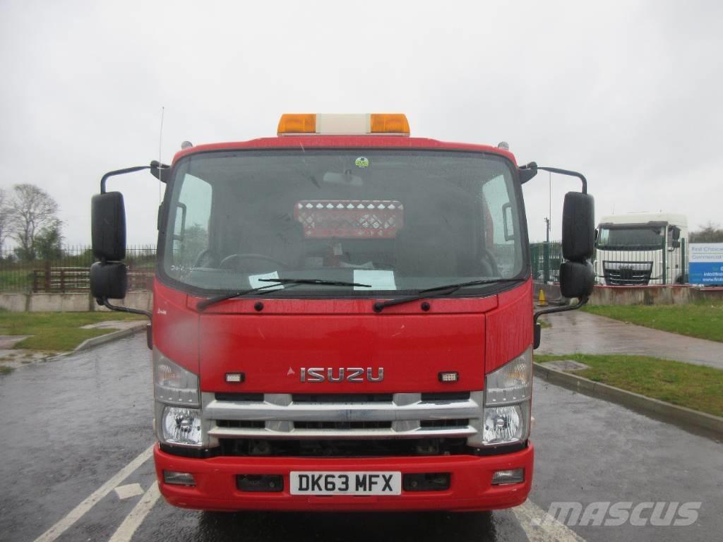 Isuzu N 75.190 Flatbed lastbiler med spil
