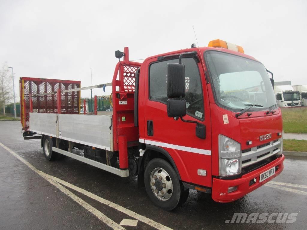 Isuzu N 75.190 Flatbed lastbiler med spil