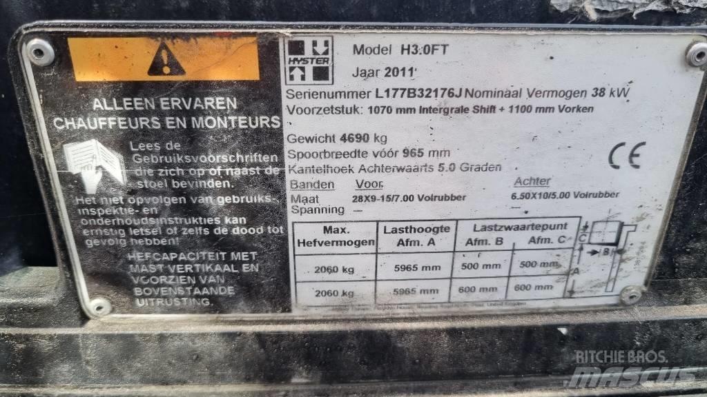 Hyster H 3.00 FT LPG gaffeltrucks