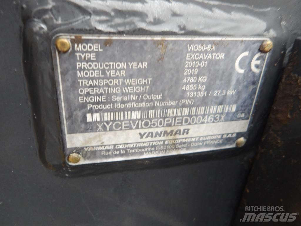 Yanmar Vio 50 Minigravemaskiner