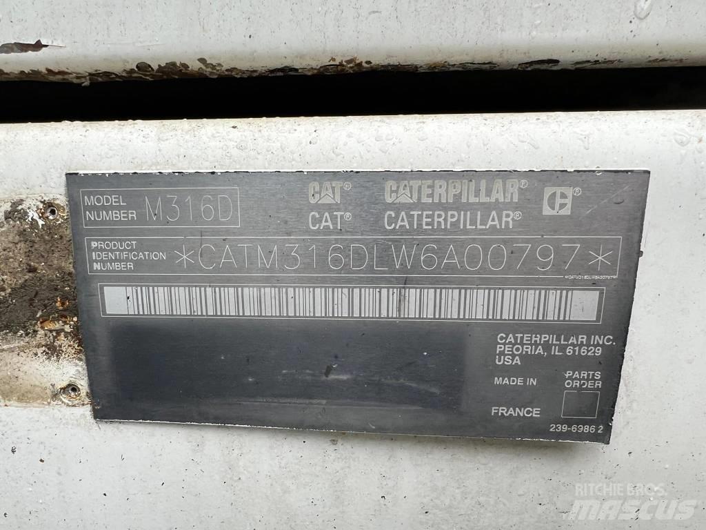 CAT 316 d Gravemaskiner på hjul