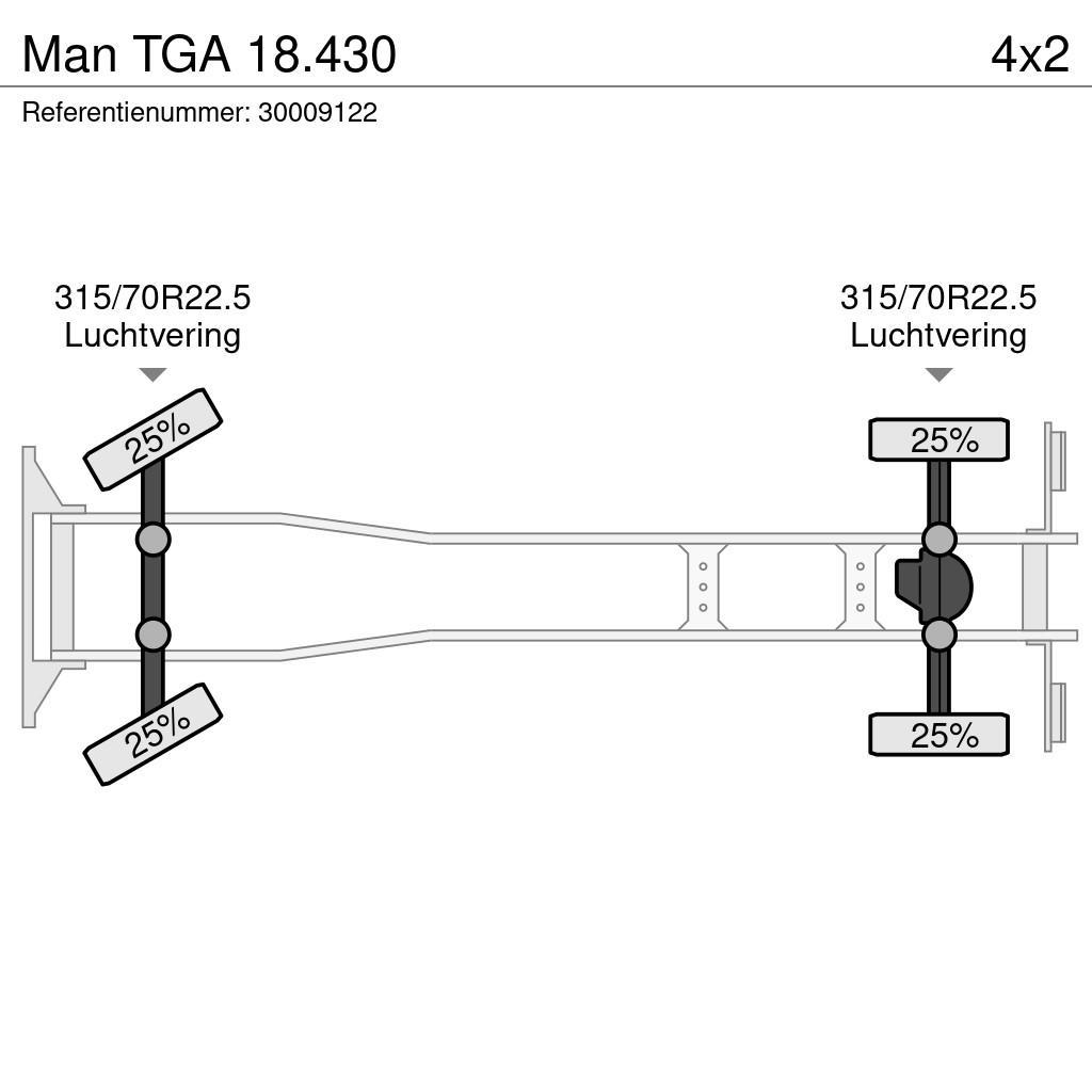 MAN TGA 18.430 Lastbiler med containerramme / veksellad