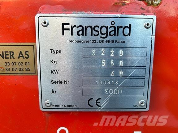 Fransgård S-220 Andet udstyr til vej- og snerydning