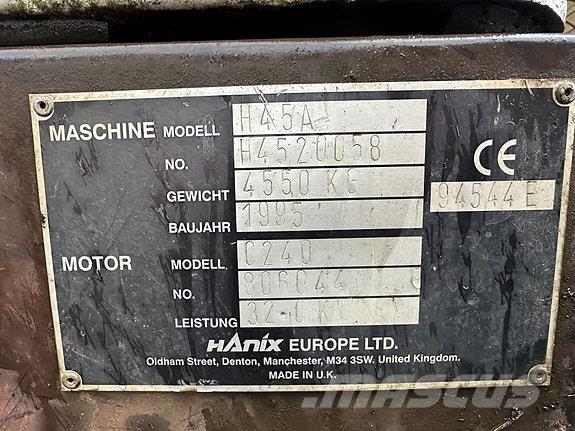 Hanix H 45 A Minigravemaskiner