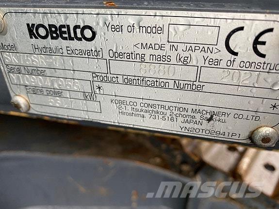 Kobelco SK75SR-7 Gravemaskiner på larvebånd