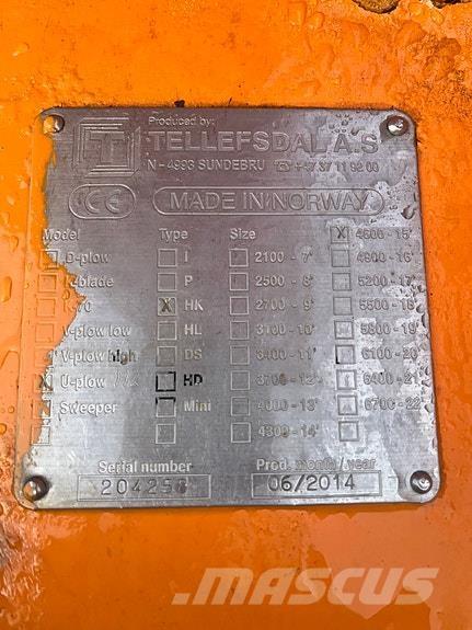 Tellefsdal 4600 H2 Sneskovle og -plove