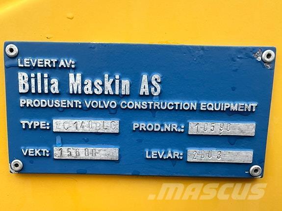Volvo EC 140 B LC Gravemaskiner på larvebånd