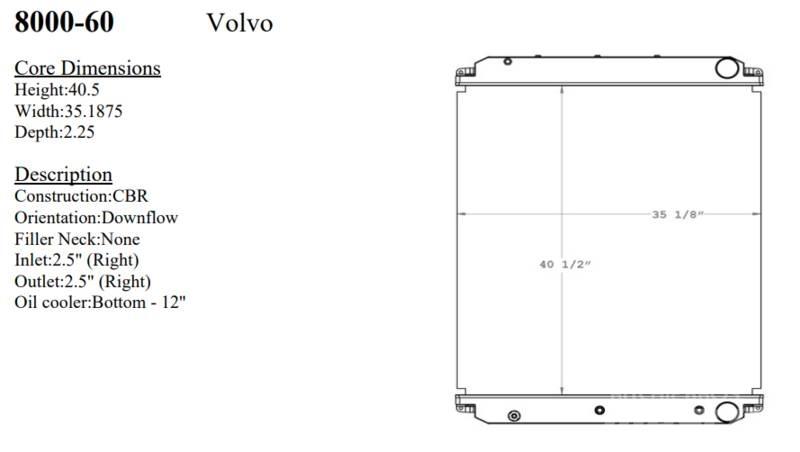 Volvo VT Radiatorer