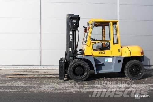 TCM FD 80-9 Diesel gaffeltrucks
