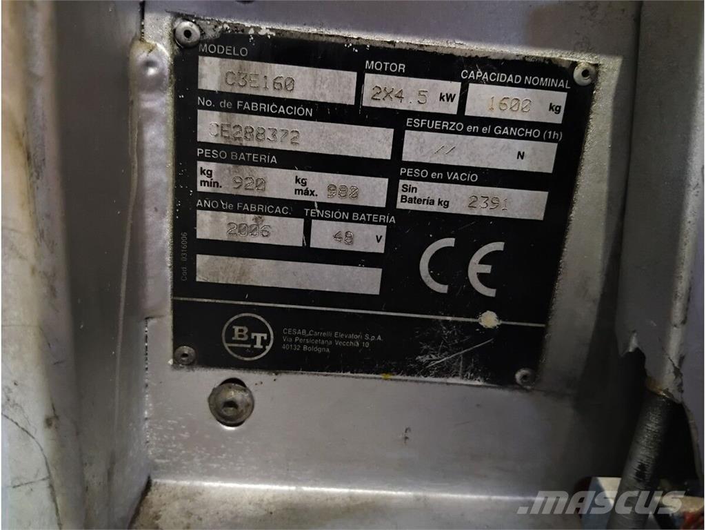 BT C3E160 Trucks - Andet