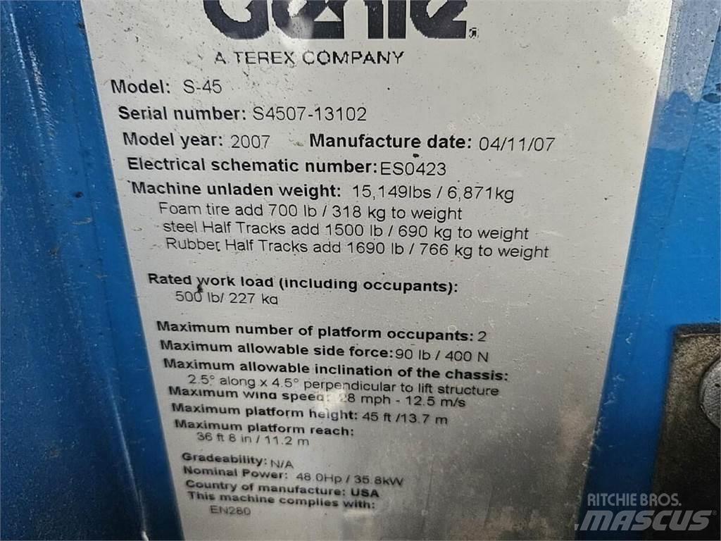 Genie S-45 Teleskoplifte