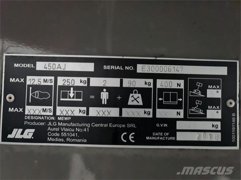 JLG 450AJ Bomlifte med knækarm