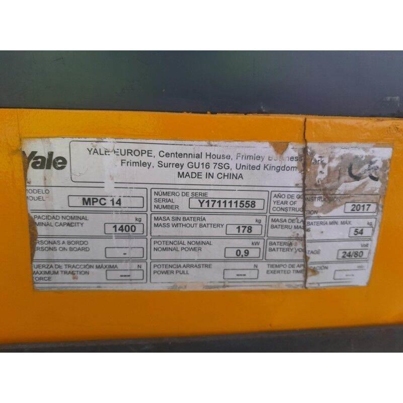 Yale MPC14 El-palleløftere