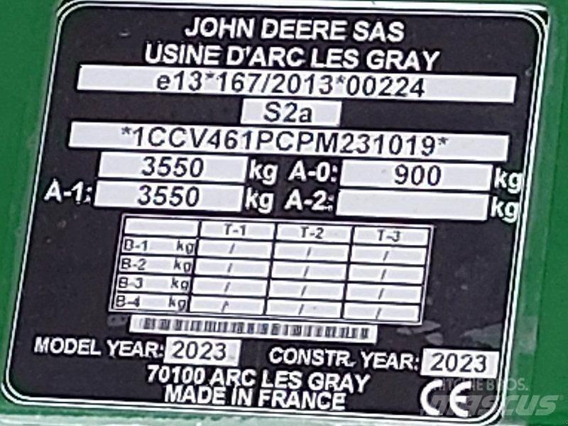 John Deere V461M Landbrug - Andet 