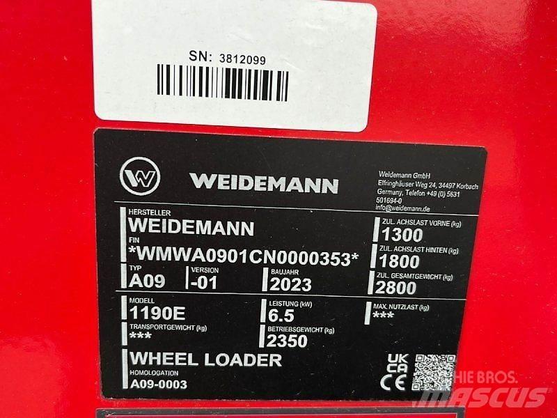 Weidemann 1190E Minilæsser - skridstyret