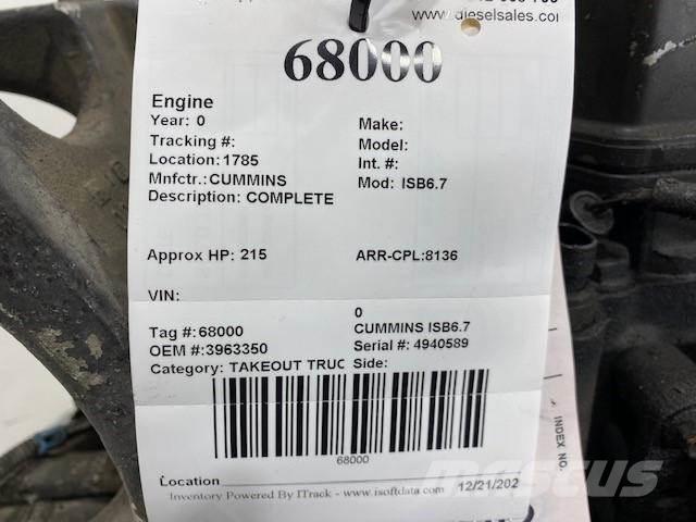 Cummins ISB6.7 Motorer