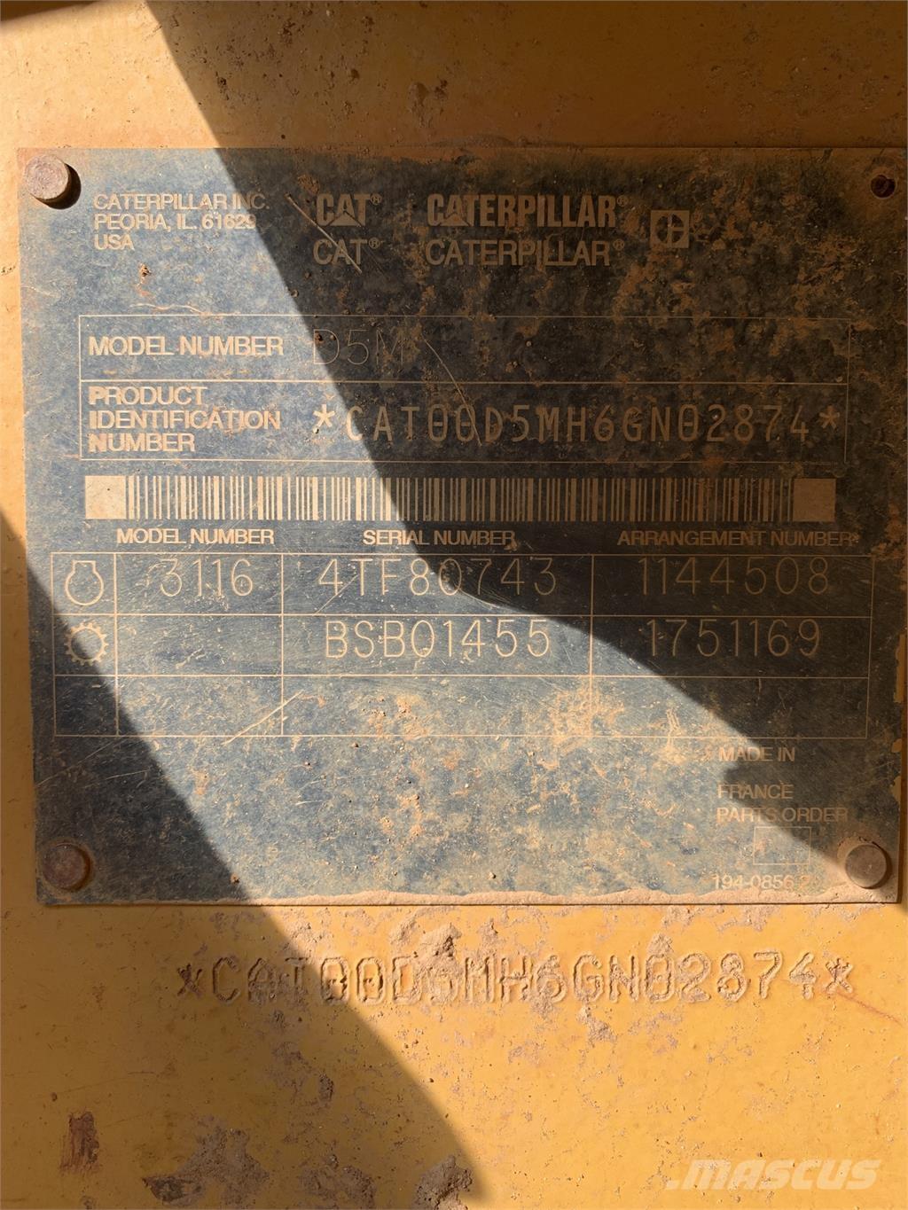 CAT D5M Entreprenør - Andet