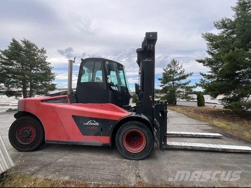 Linde H120/02 Diesel gaffeltrucks