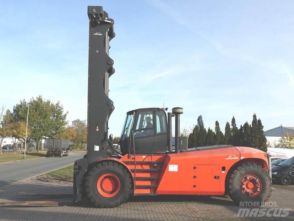 Linde H320 Gaffeltruck til containerhåndtering