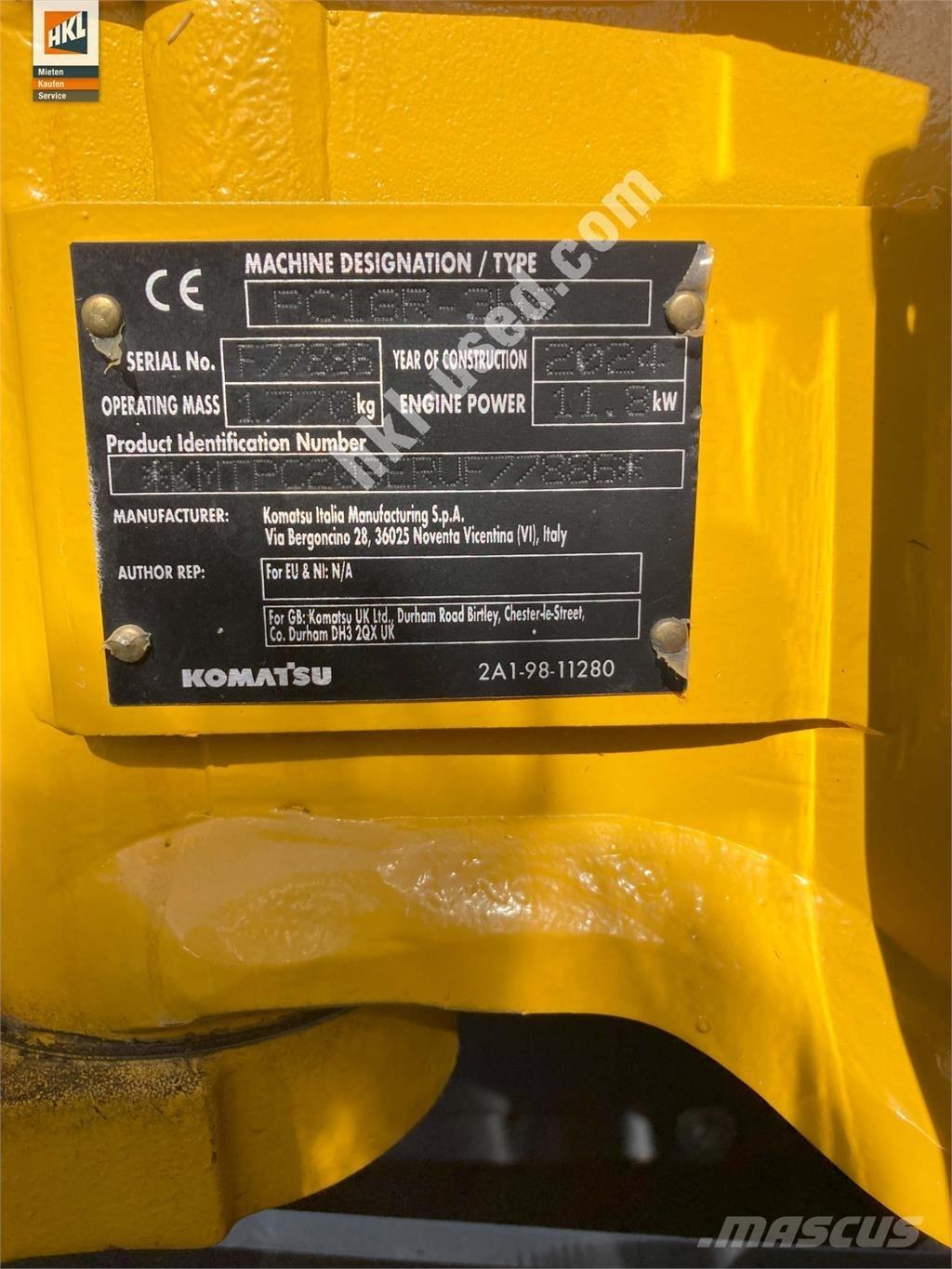Komatsu PC 16 R-3HS Minigravemaskiner