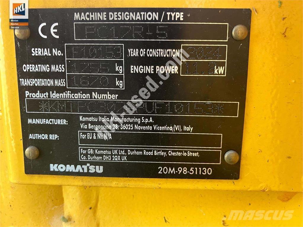 Komatsu PC 17 R-5 Minigravemaskiner