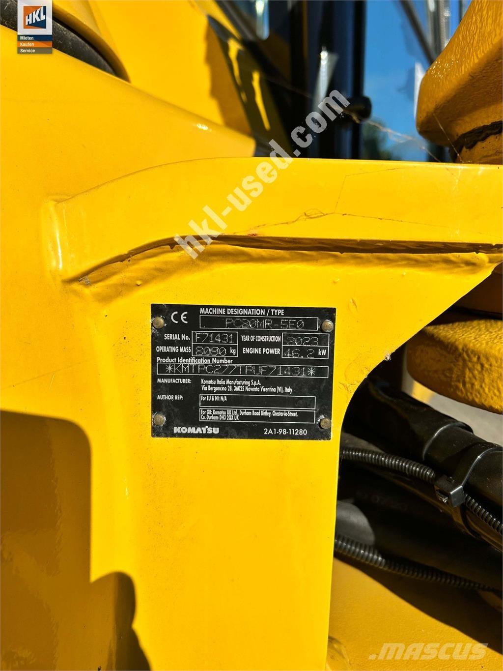 Komatsu PC 80 MR-5 Minigravemaskiner