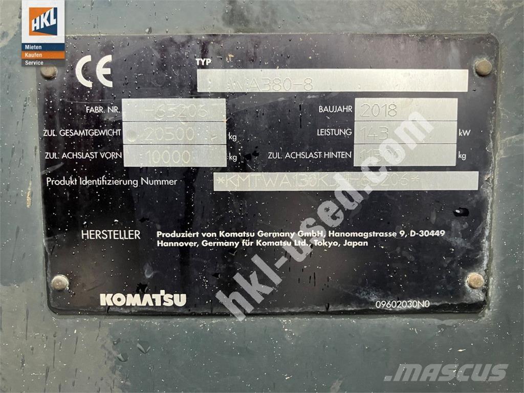 Komatsu WA 380-8 Læssemaskiner på hjul