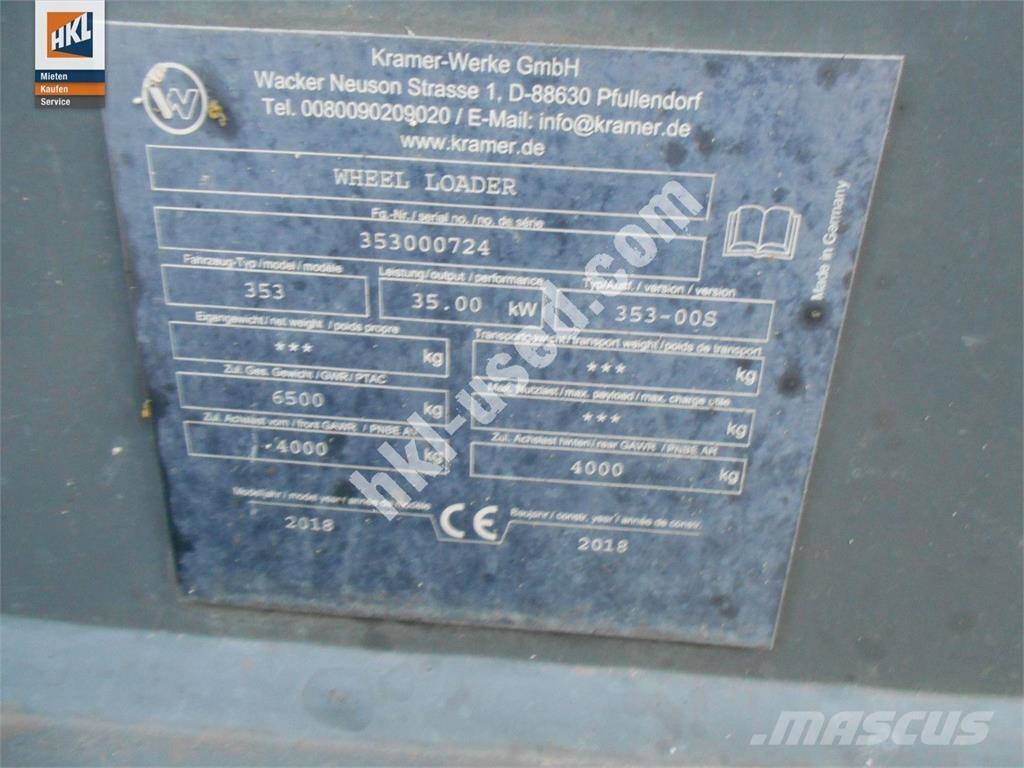 Kramer 5075 Læssemaskiner på hjul