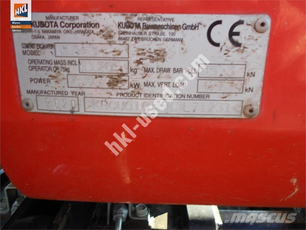 Kubota U 10-3 Minigravemaskiner