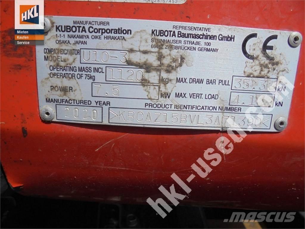 Kubota U 10-3 Minigravemaskiner