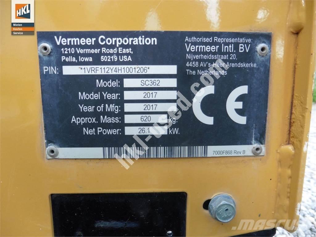 Vermeer SC 362 Entreprenør - Andet
