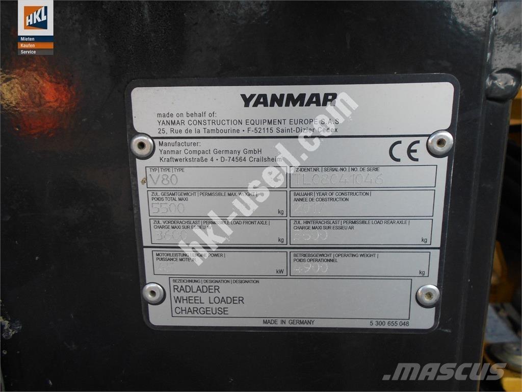 Yanmar V 80 Læssemaskiner på hjul