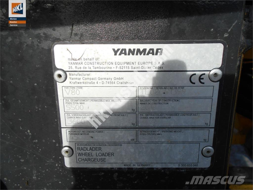 Yanmar V 80 Læssemaskiner på hjul
