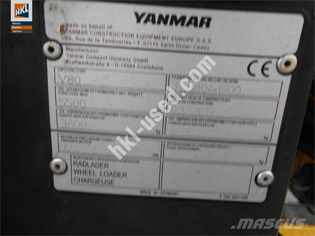 Yanmar V 80 Læssemaskiner på hjul