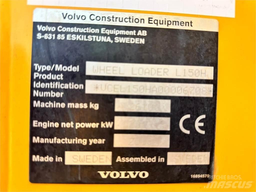  2018 Volvo L150H Læssemaskiner på hjul