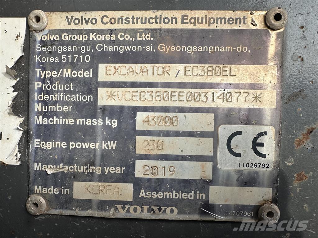 Volvo EC380E Entreprenør - Andet