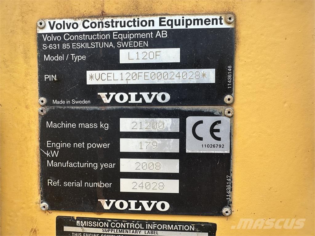 Volvo L120F Læssemaskiner på hjul
