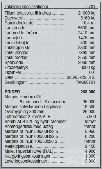 Pronar T-701 Have & Park - Andet 