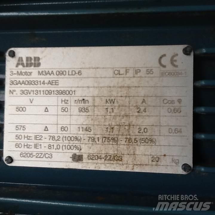  1,1 kW ABB E-Motor Motorer