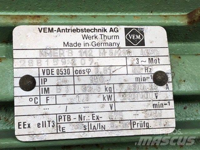  1,9 kW VEM E-Motor Motorer