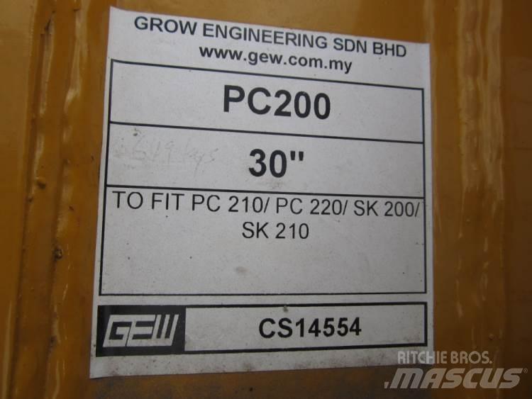 870 mm Graveskovl ex. PC200 Skovle