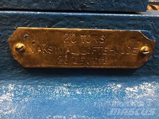  Donkraft, 20 ton mekanisk Andet tilbehør