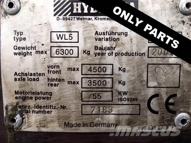 Hydrema WL550B til ophug Læssemaskiner på hjul