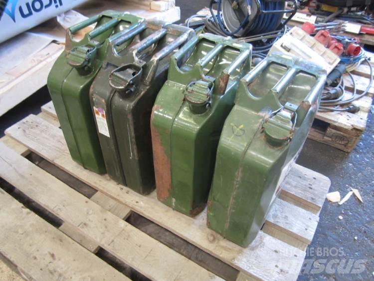  Jerrycans 20 Ltr. - 4 stk. Andet tilbehør
