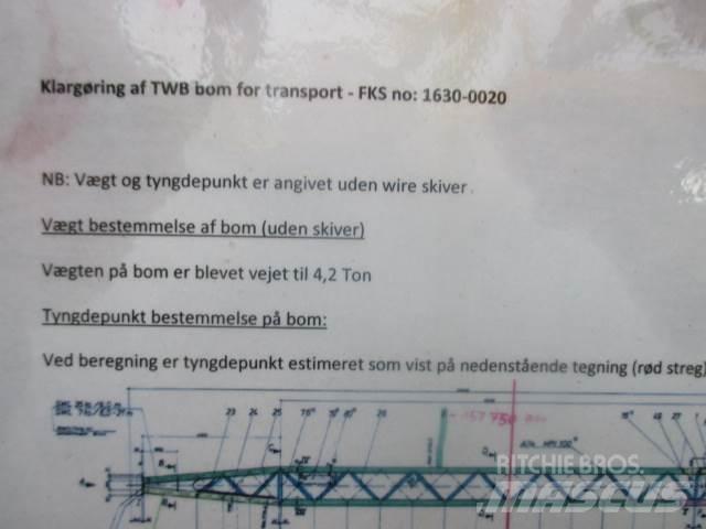  Kran bom SWL 20 ton Krandele og udstyr