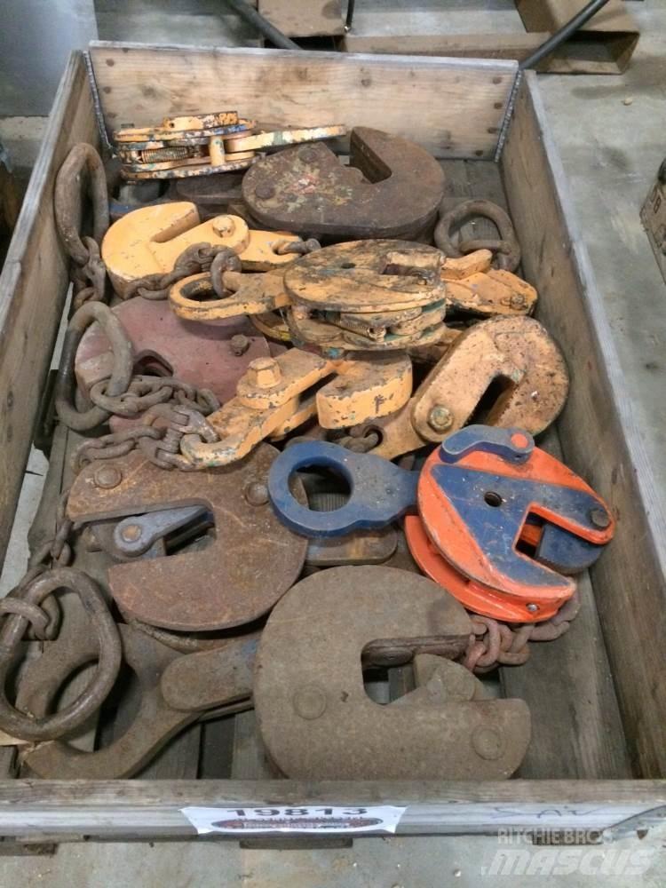  Pladeklør, diverse 1 palle Krandele og udstyr