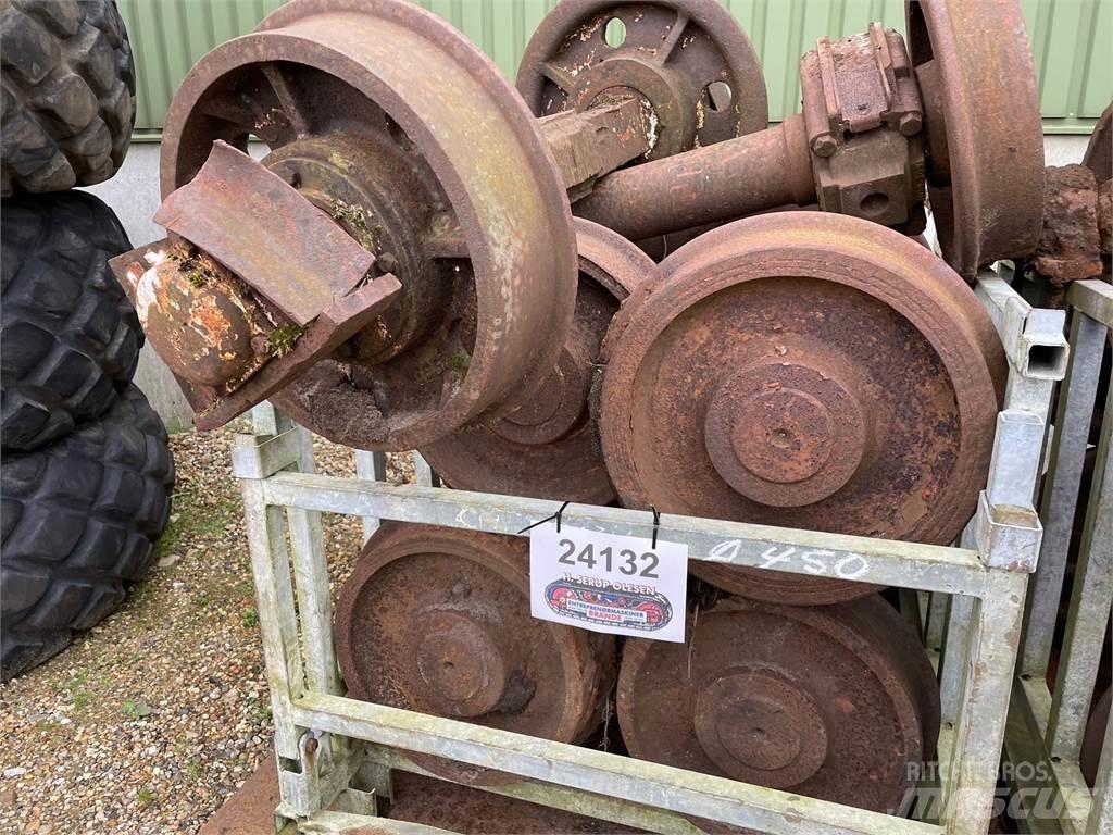  Skinnehjul ø450 mm + flange Dæk, hjul og fælge