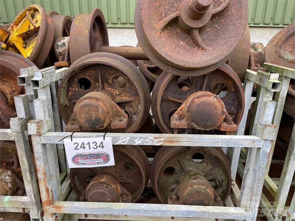  Skinnehjul ø450 mm + flange Dæk, hjul og fælge