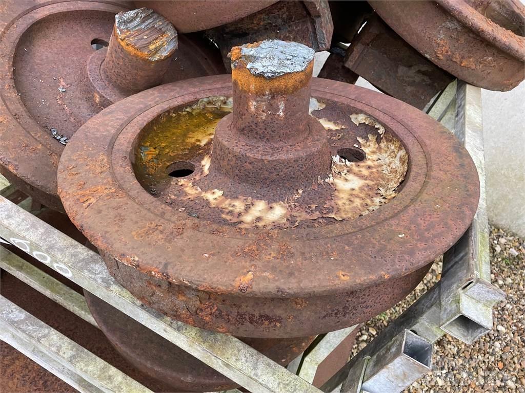  Skinnehjul, ø600 mm + flange Dæk, hjul og fælge