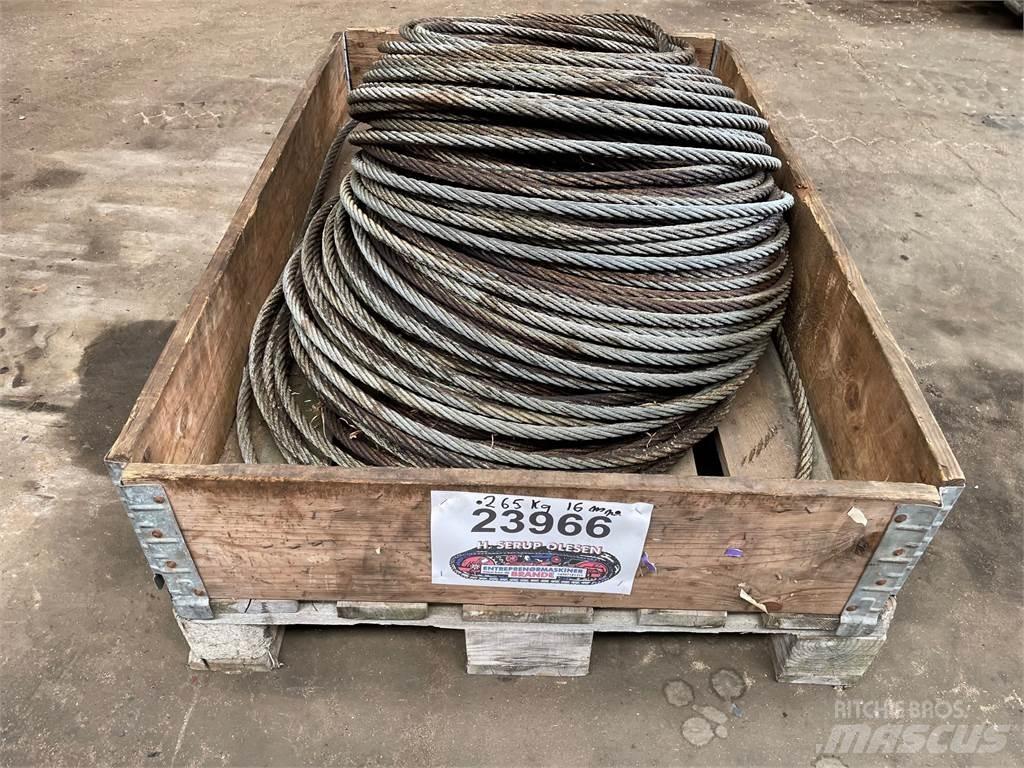  Stålwire Ø16 mm Krandele og udstyr